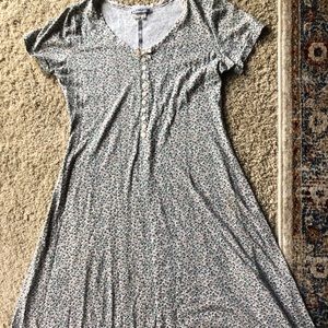 90s Babydoll floral midi dress